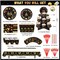 Christmas Party Supplies-222 PCS-Christmas Paper Plates and Napkin Sets for 24 Guests-with Christmas Plate